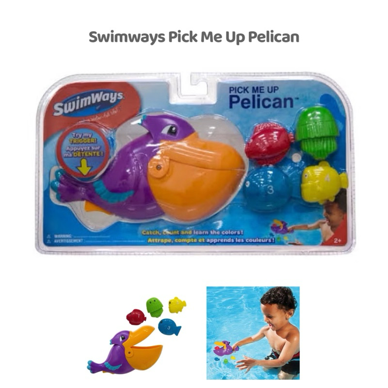 ของเล่นในน้ำ ของแท้ 💯% USA ยี่ห้อ SwimWays Pick Me Up Pelican Water Toy