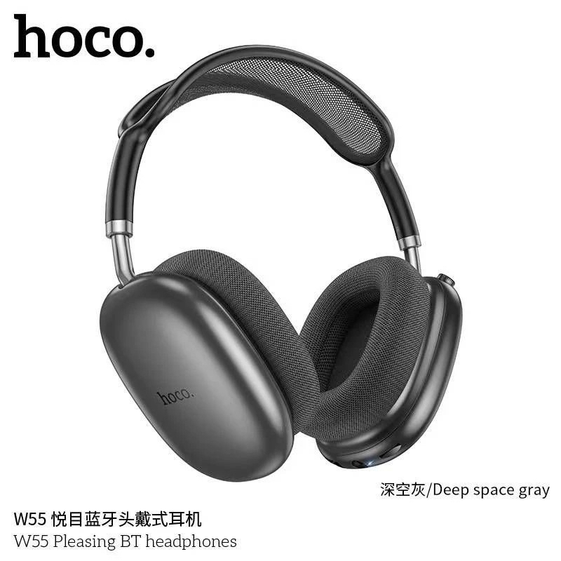 Hoco W55 หูฟังครอบหูไร้สาย BT V.5.4 headphones ใช้งานได้นานยิ่งขึ้น พับเก็บได้ สินค้าของแท้100%