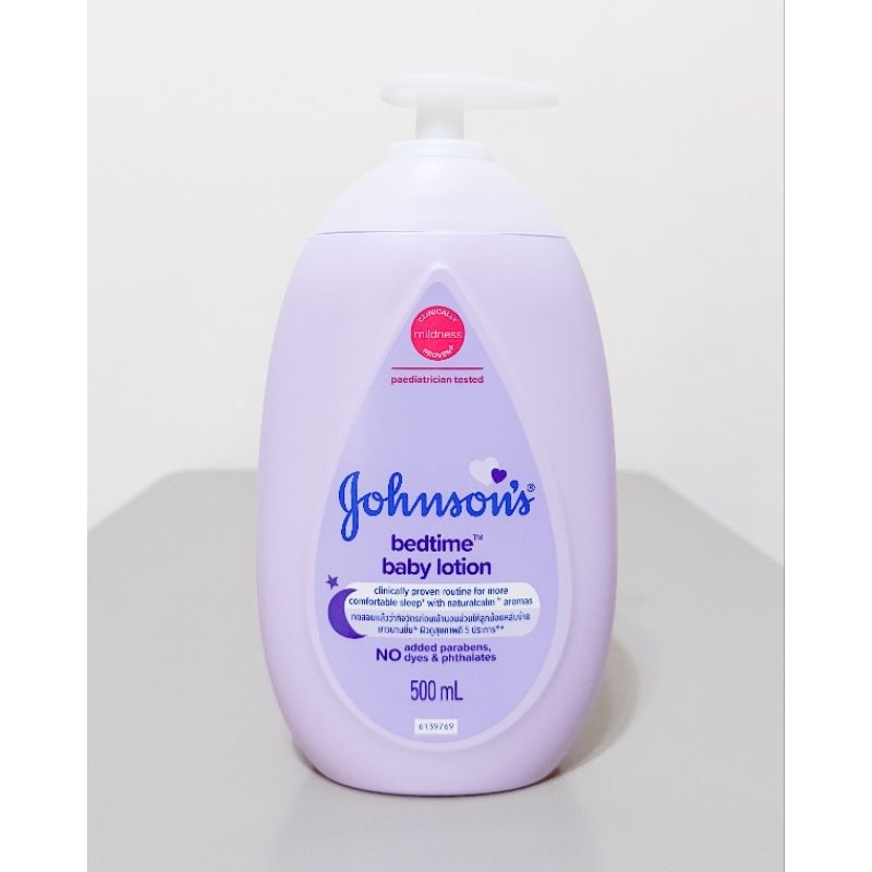 Johnsons Bedtime Baby Lotion 500 ml จอห์นสัน เบธไทม์ เบบี้ โลชั่น สีม่วง 500 มล.