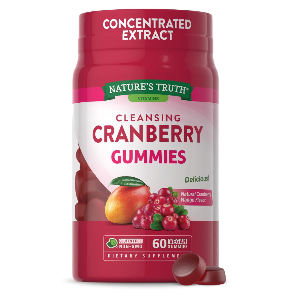 Nature’s truth cleansing cranberry gummies 60 Gummies Exp.04/2025