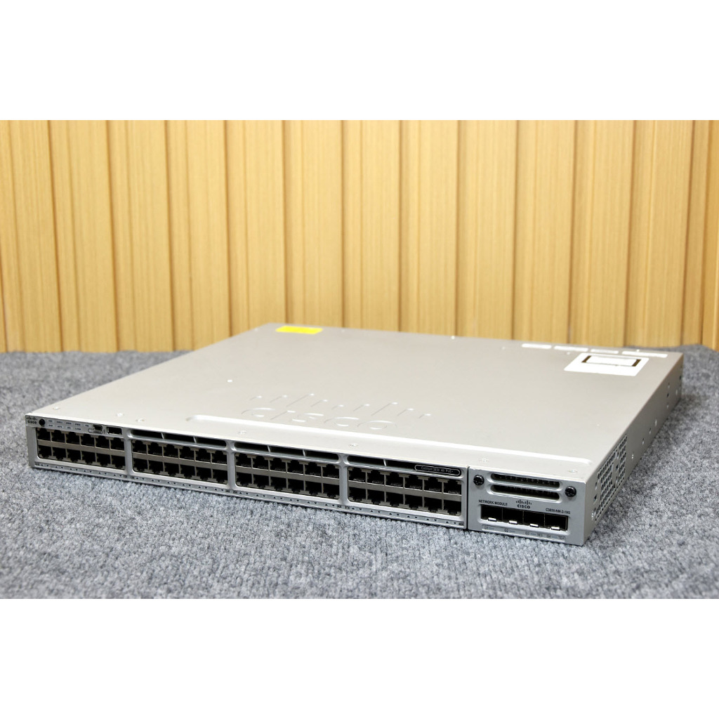 Cisco 3850 Series PoE+ 48 Port Switch+ Module C3850-NM-2-10G 2 x 10GE , IP Base, WS-C3850-48P-S