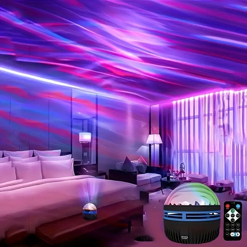 โคมไฟโปรเจคเตอร์ ฉายรูปท้องฟ้ากลางคืน เปลี่ยนสีได้ 7 สี พร้อมรีโมตคอนโทรล USB คริสต์มาส ฮาโลวีน ท่องเที่ยว L11 2