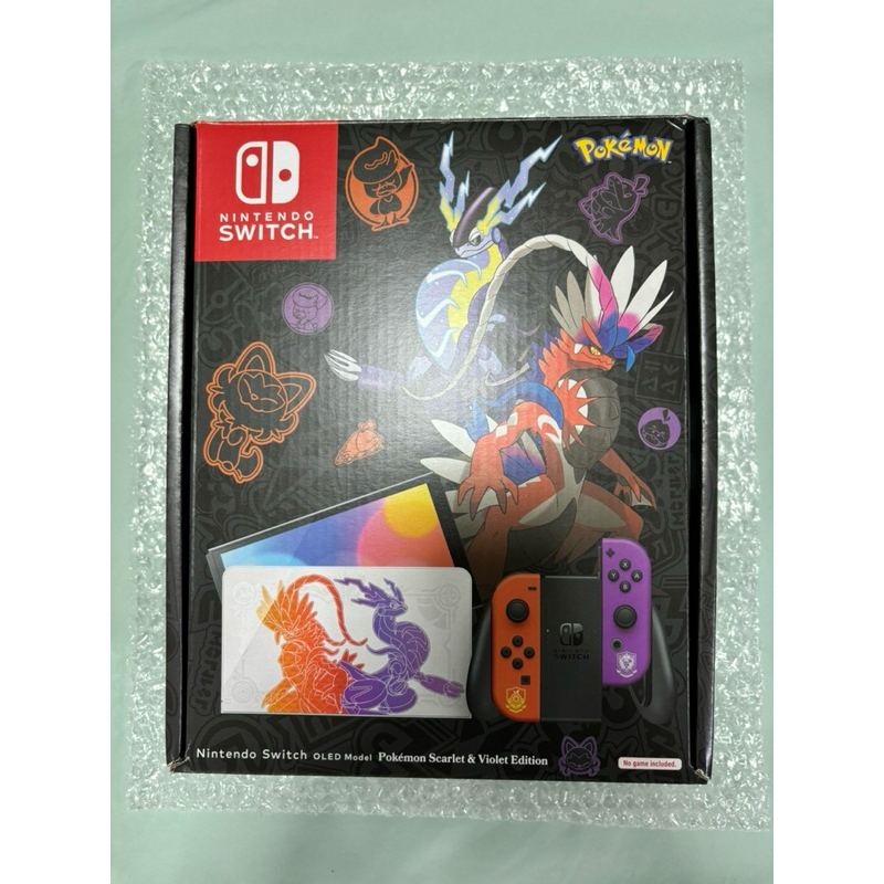 [starter set] Nintendo switch OLED : 🔴Pokemon scarlet violet edition🟣 (Pre-owned) with scarlet and v