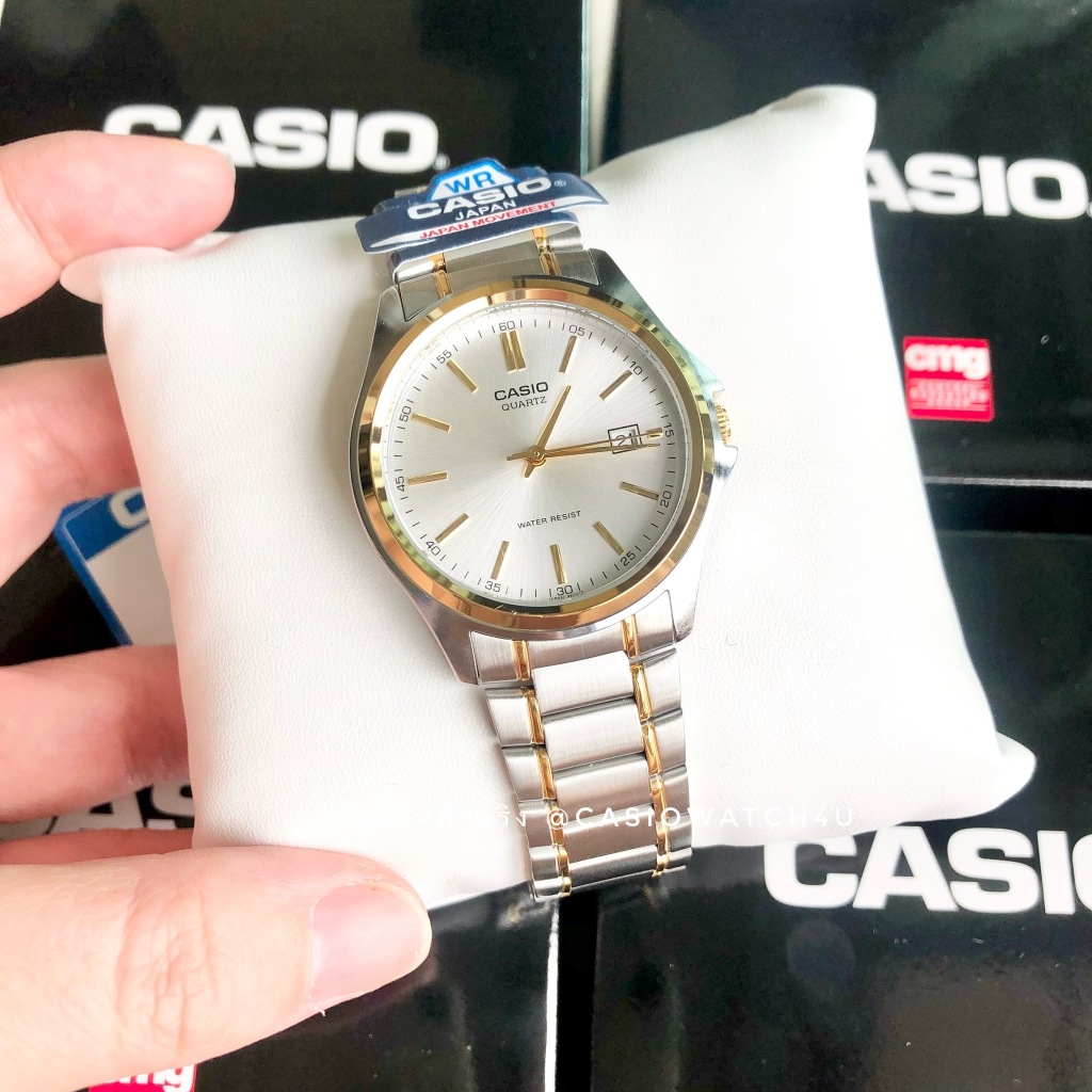 CASIO cmg นาฬิกาข้อมือผู้ชาย รุ่น MTP-1183G-7A / MTP-1183G / MTP-1183 ประกันศูนย์เซ็นทรัล 1 ปีเต็ม