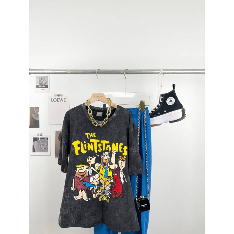 เสื้อยืดโอเวอร์ไซส์ งานผ้าฟอกวินเทจ No.62