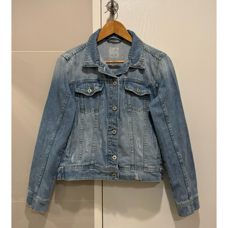 ZARA ::: Z1795 Denim _ เสื้อแจ็คเก็ตยีนส์ ไซส์ S _หญิง_(อก 40")