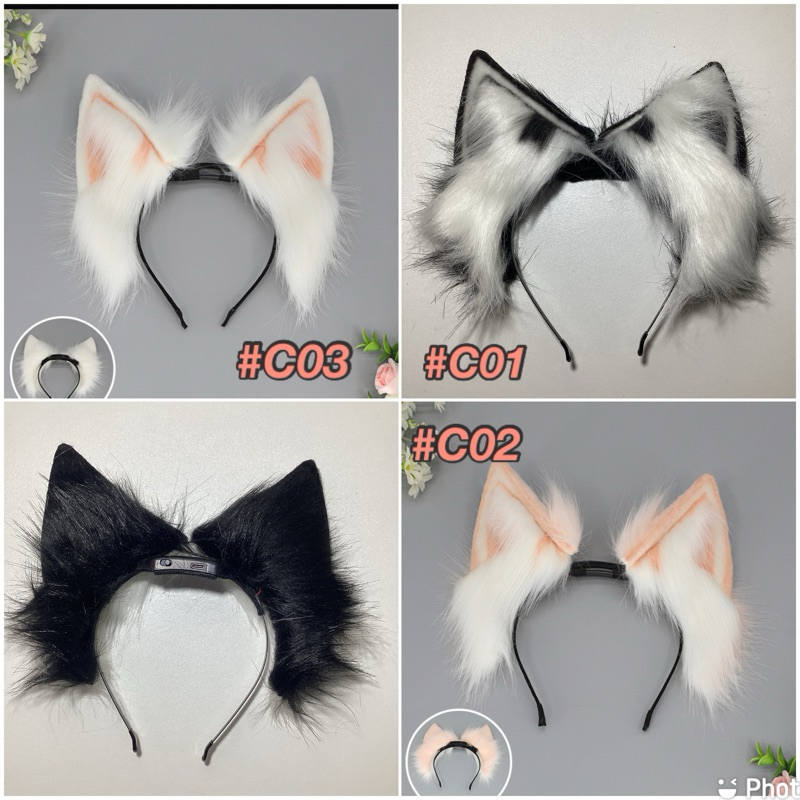 พรีออเดอร์ ที่คาดผมหูแมวขยับได้ หูแมวถอดออกจากที่คาดผมได้ มีหูแมวขายแยก ได้ปรับได้2ระดับ มีสายชาร์จแถมให้