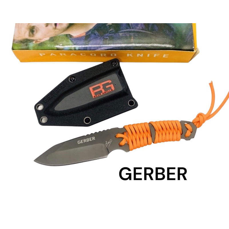 มีดเดินป่า GB PARACORO KNIFE มีดพกพาแคมป์ปิ้ง