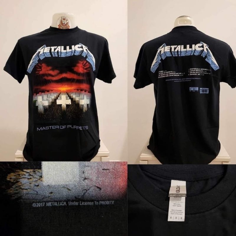 เสื้อวง เสื้อวงร็อค Metallica ลิขสิทธิ์แท้ นำเข้า 100% ป้ายGILDAN UK