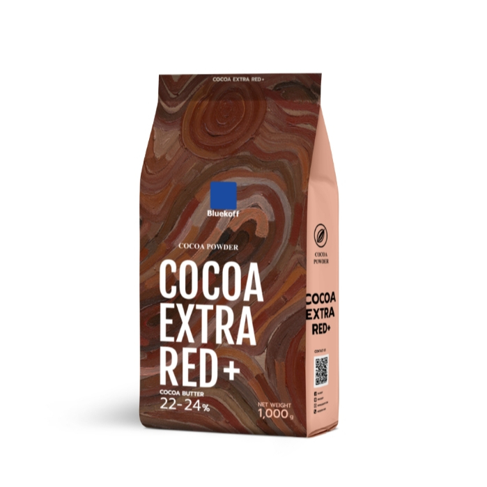 Bluekoff Cocoa Extra Red Plus ผงโกโก้เข้มข้น100% 1Kg.