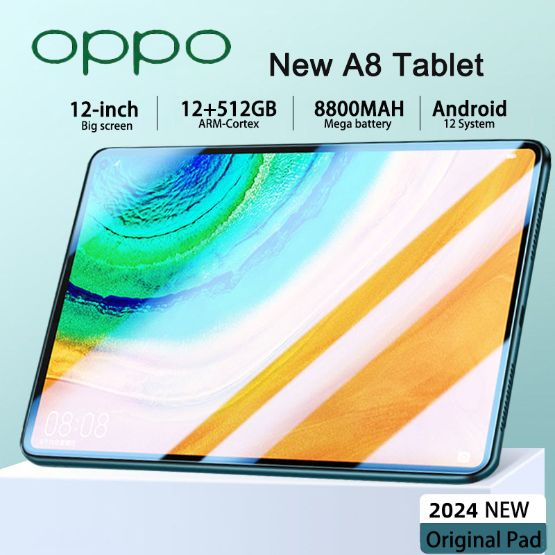 2024 [New] OPPO Pad แท็บเล็ต แกะ12GB รอม512GB แท็บเล็ตราคาถูก รองรับ2ซิม 5G Tablet WiFi สำหรับห้องเรียนออนไลน์เรียนรู้