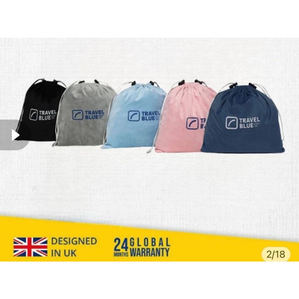 [สินค้าแถม] ถุงผ้าแบรนด์ Travel Blue สำหรับใส่หมอน หรือ ใส่ของเอนกประสงค์ 4 สี
