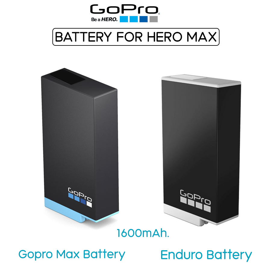 Gopro Max Battery Rechargeable แบตเตอรี่ Lithium-ion แบตแท้ แบตสำรองสำหรับ Gopro Max