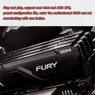 Hyperx Fury RAM DDR4 4GB 8GB 16GB แรม 2133Mhz 2400Mhz 2666Mhz 3200Mhz 3600Mhz DIMM PC 1.2V รักษาหัวใจไว้ 3 ปี