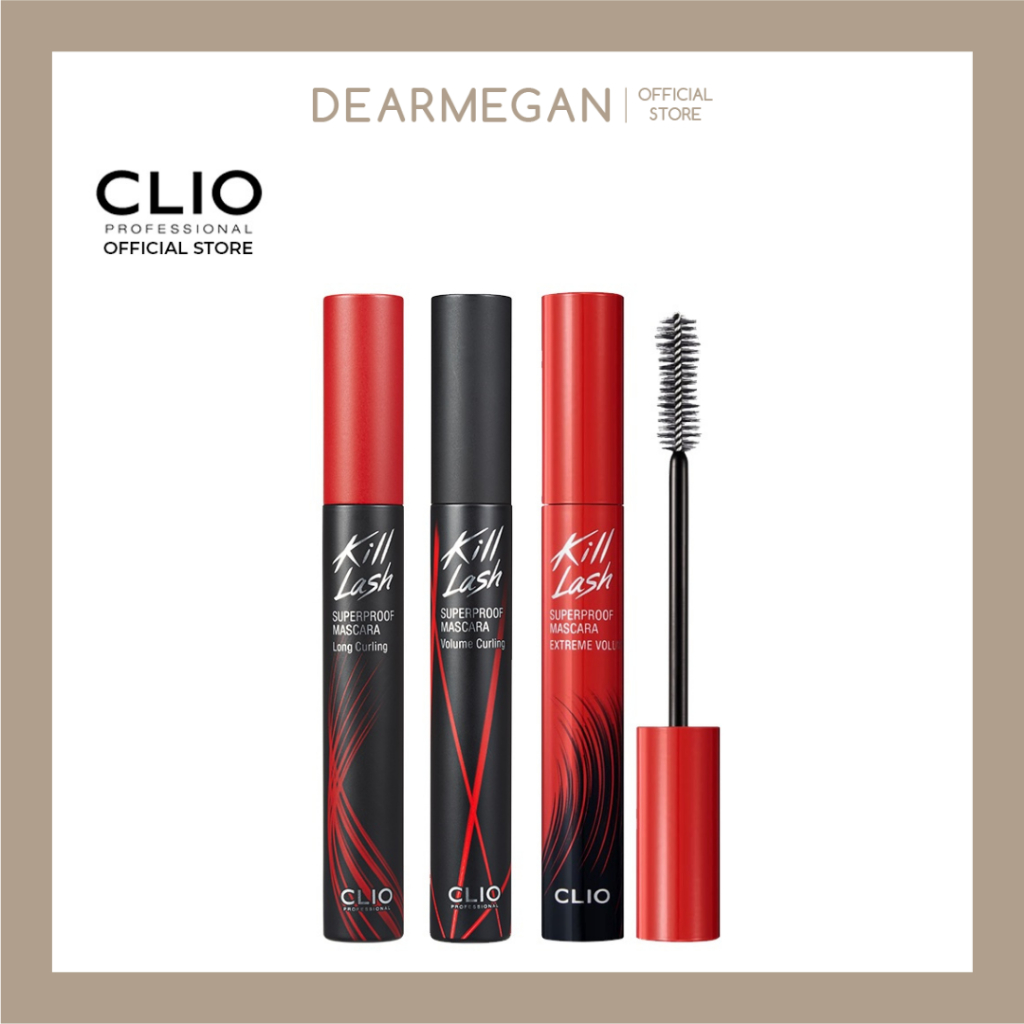 CLIO KILL LASH SUPERPROOF MASCARA : คลีโอ มาสคาร่า สูตรกันน้ำ กันเหงื่อ