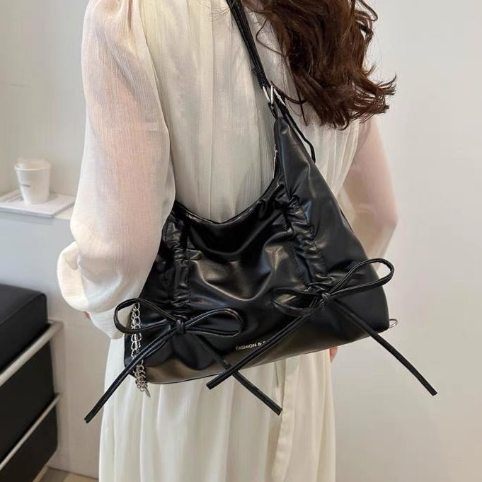 BAG-TAK🌷กระเป๋าน่ารักสไตล์เกาหลี ใส่ของได้เยอะ แต่งโบว์น่ารัก สะพายได้หลายแบบ กระเป๋าแฟชั่น มีสายสะพายยาว 🌷