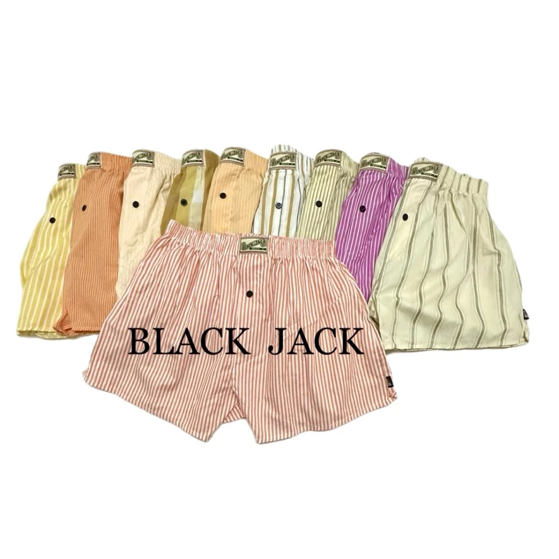 Boxer black jack (ฟรีไซร์)AA กางเกงบ๊อกเซอร์ สไตล์เกาหลี ขาสั้น บ๊อกเซอร์ผู้ชาย บ๊อกเซอร์ผู้หญิง ทอม