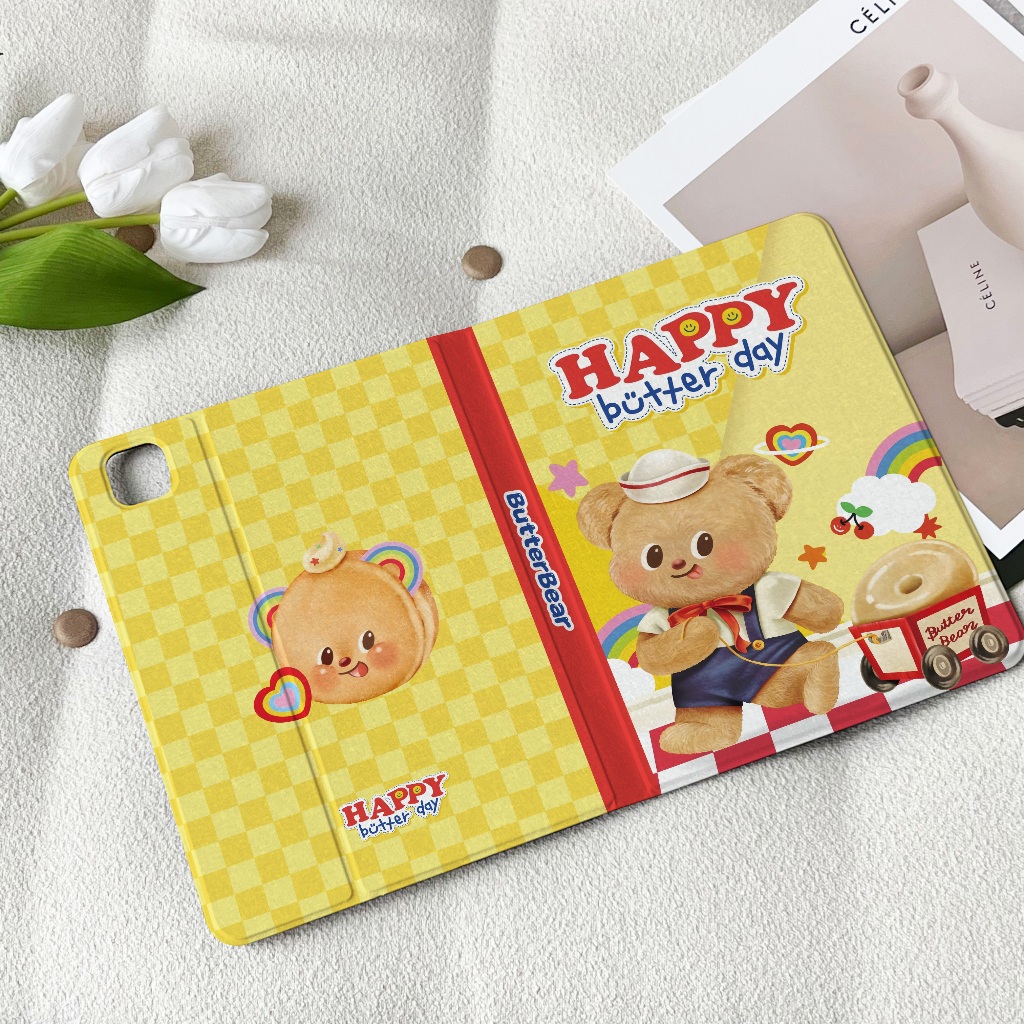💫พร้อมส่ง💫เคสไอแพดGen9 Air5 เคสiPad butterbear better day Gen8 Air4 AIR6 มีที่เก็บปากกา Air6/7 Gen11