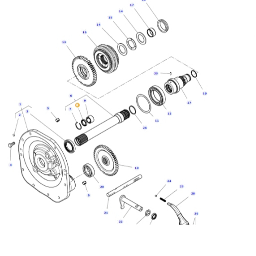 ซิลปลายเกียร์  MF4708   RADIAL SEAL แทรกเตอร์แมสซีย์ เฟอร์กูซัน (Massey ferguson)
