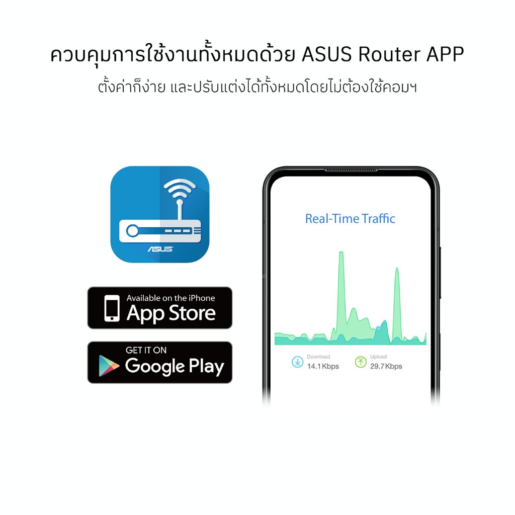 ASUS RT-AX5400 Dual Band WiFi6 AiMesh Extendable Router