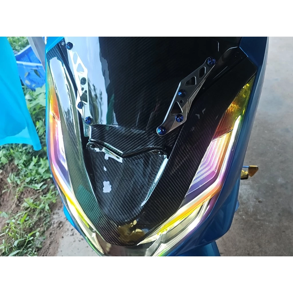 ฟิล์มแต่งไฟหรี่ เบ้าไฟหรี่ PCX 160 2021-2024 สีไทเทเนียม thumbnail 4