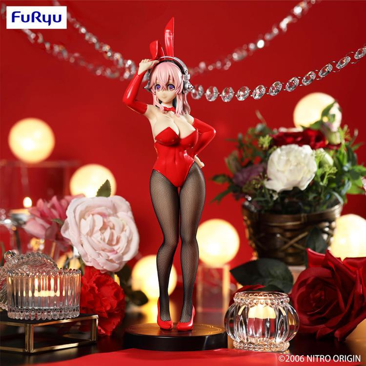 [ Figure แท้ ]#พร้อมส่ง Super Sonico - BiCute Bunnies ( Red Rabbit Ver ) [ FuRyu ]