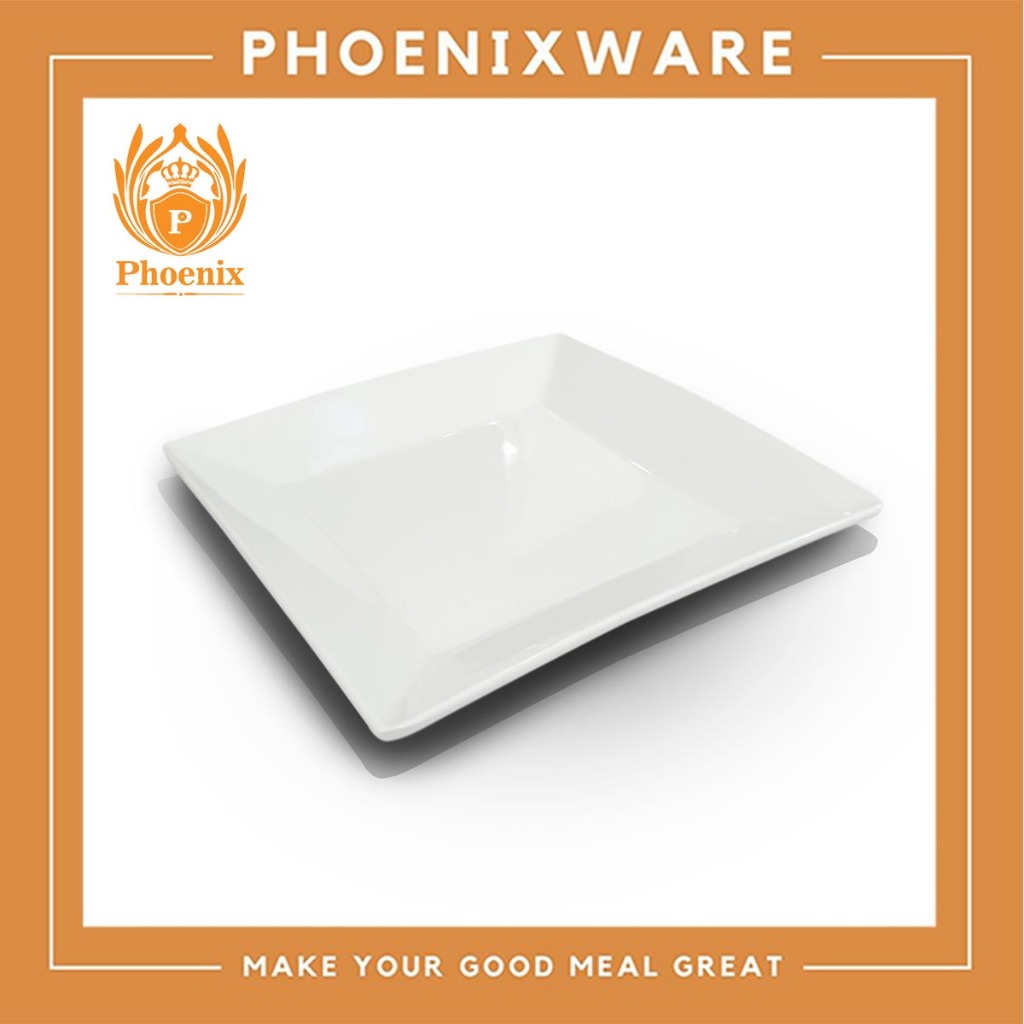 จานสี่เหลี่ยมจตุรัส 7-10 นิ้ว เมลามีน Phoenix 11275 11285 11295 112105