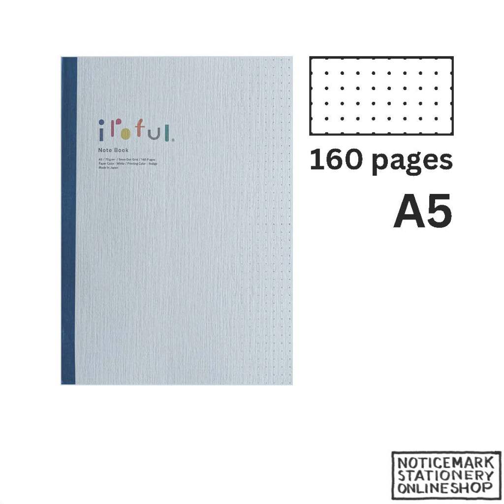 Sakae TP Iroful Notebook - A5 - White - Dot Grid - 160 Pages