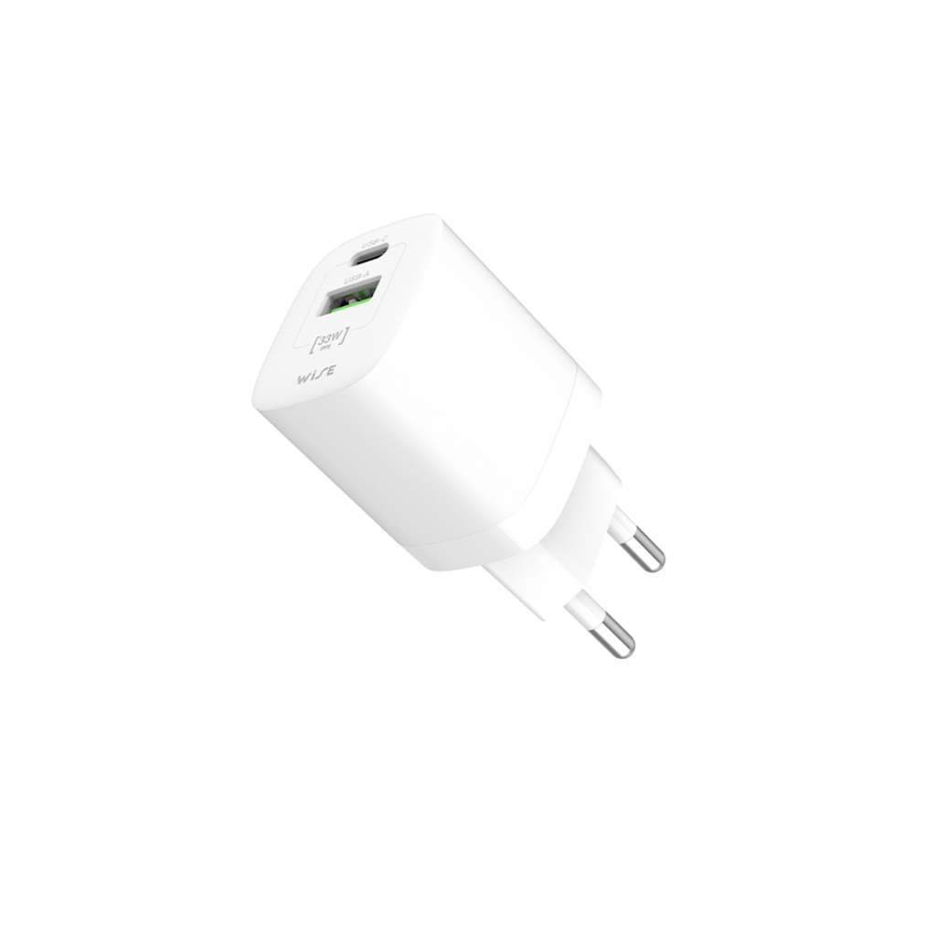 WISE อะแดปเตอร์ 33W หัวชาร์จ 2 พอร์ต USB-A USB-C Adapter รูปที่ 3