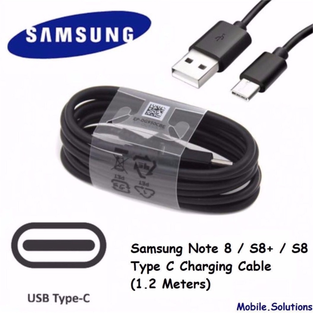 ชุดชาร์จแบบพกพา Type C สำหรับ Samsung Note 8 / S8+ Plus / S8 (1.2 เมตร)