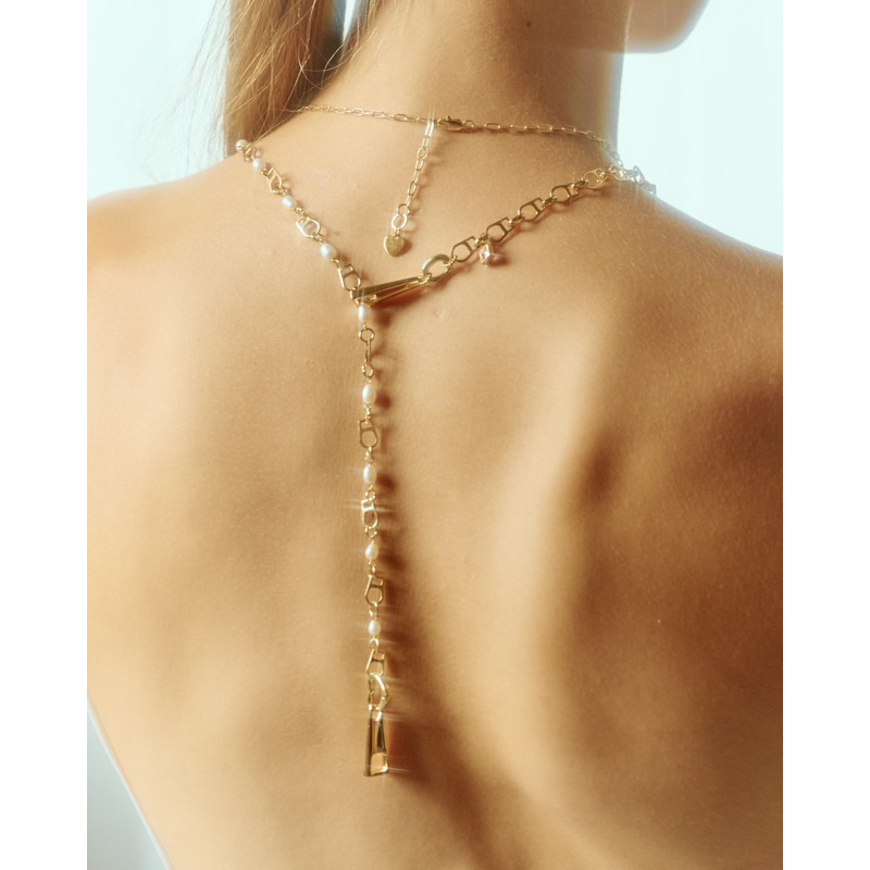 valleydarley - สร้อยคอ 14k gold plated StrangeSaturn Necklace