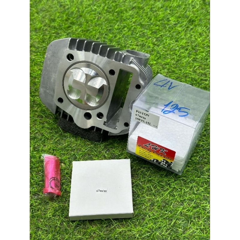 เสื้อWAVE125ลูก67/4วาวลูกLHkสลัก15มิลปลอกสูบยาวปลอกนอกโต71มิลใส่125iบังลมและ125คาร์บู