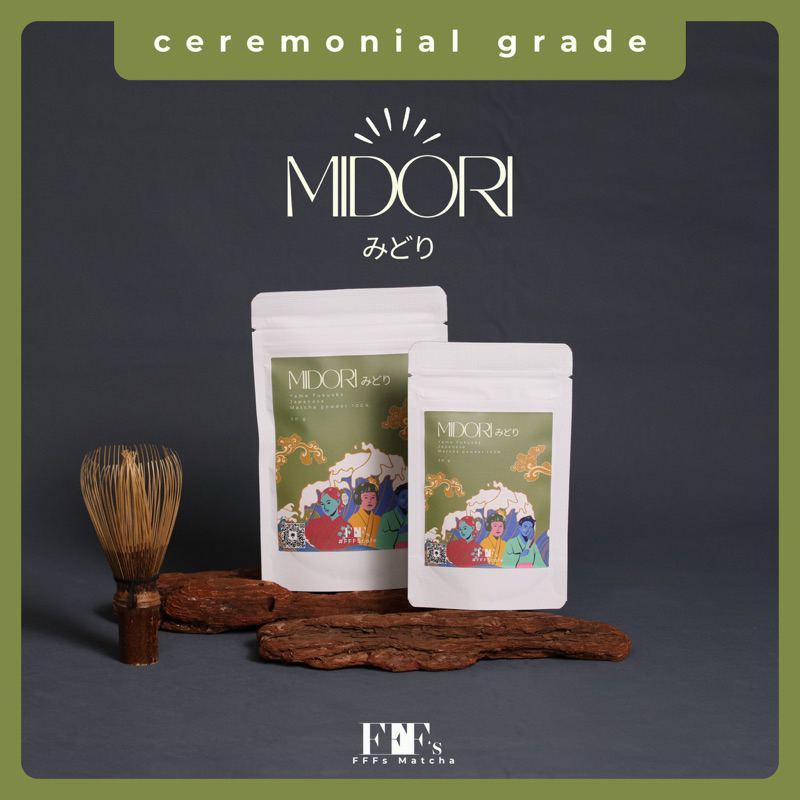 FFFs | Ceremonial grade | MIDORI (みどり) - Yame Matcha (Fukuoka, Japan) | Japanese Matcha Powder ผงมัทฉะ 100%