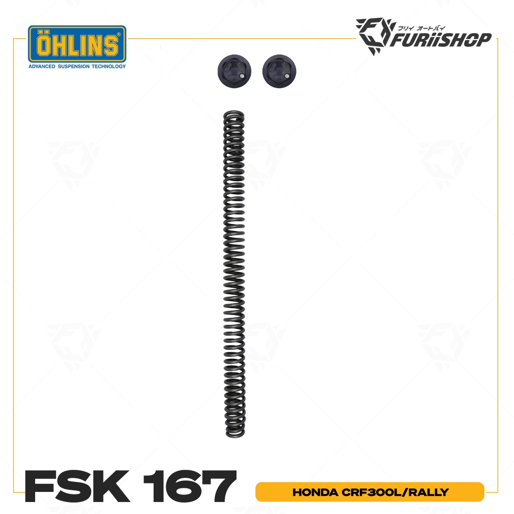 สปริงโช๊คหน้า ohlins FSK 167 For Honda CRF300L/RALLY FuriiShop