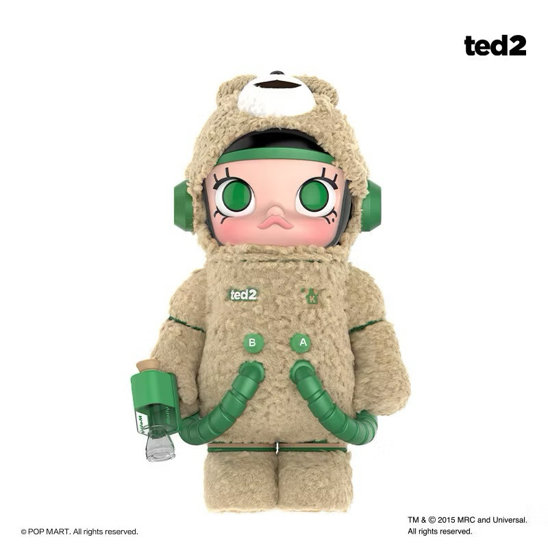 (แท้ 100%) Popmart Space Molly 400% Ted2