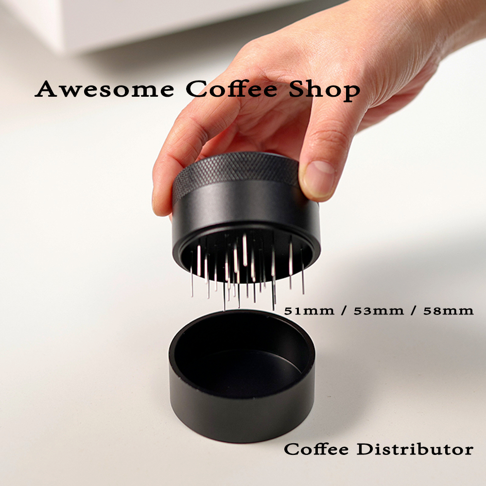 พร้อมส่ง｜ แทมเปอร์เข็ม เกลี่ยผงกาแฟ 51/58mm ช่วยให้ผงกาแฟกระจายตัวทั่ว ไม่เป็นก้อน Coffee Needle Tamper