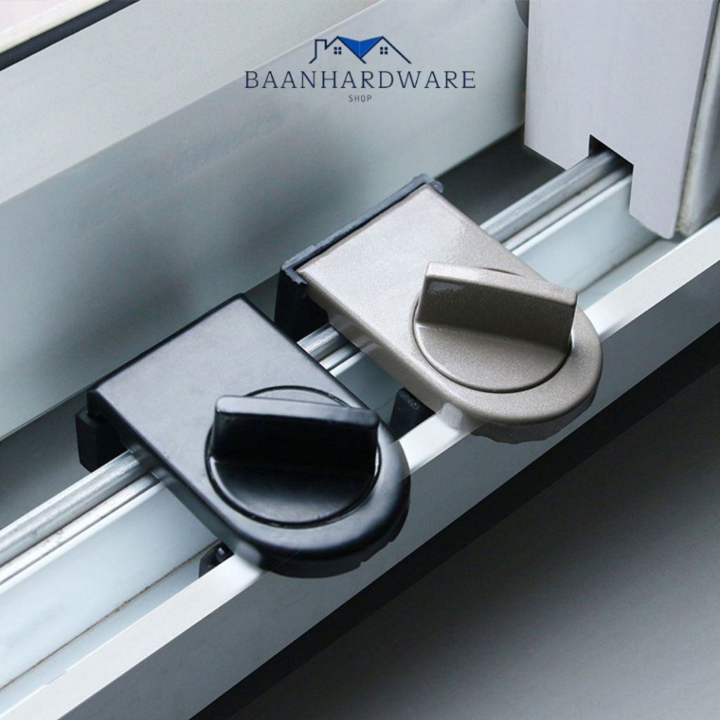 ที่ล็อคประตู หน้าต่างบานเลื่อน door lock ที่ล็อคตู้ ที่ล็อคหน้าต่าง ตัวล็อคหน้าต่าง ที่ล็อคบานเลื่อน LG-E012