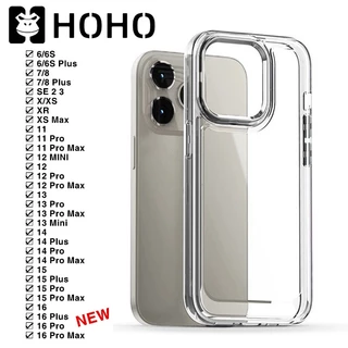 K เคสใสกันกระแทก เคสใส ใช้สำหรับ iPhone 17 Air 11 12 13 14 15 16 17 Pro Max Mini 6 7 8+ SE XR XS Max Plus TPU Clear Case