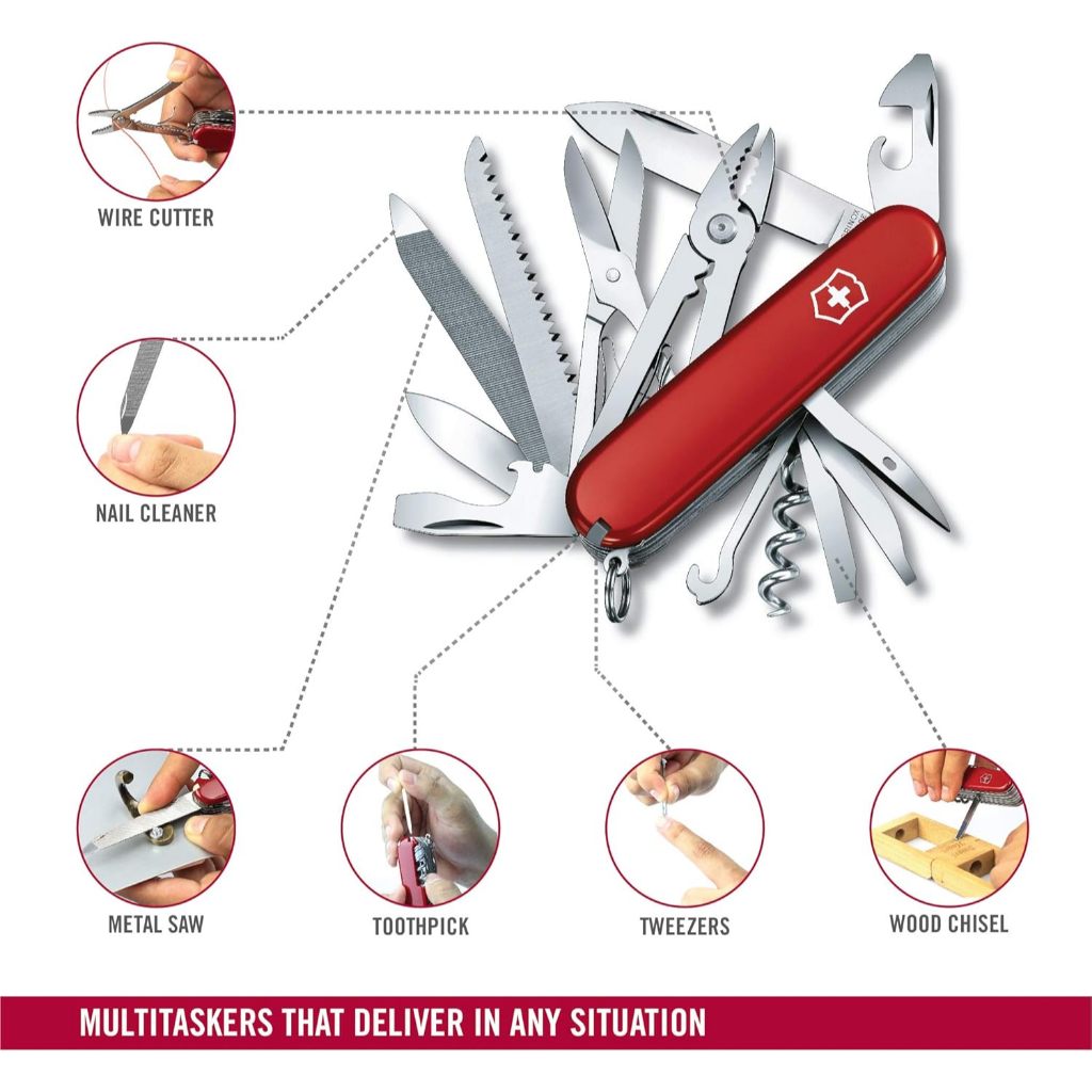 Victorinox Handyman - Medium Pocket Knife with 24 Functions (1.3773) | มีดพับ มีดพก มีดสวิส — صورة 2