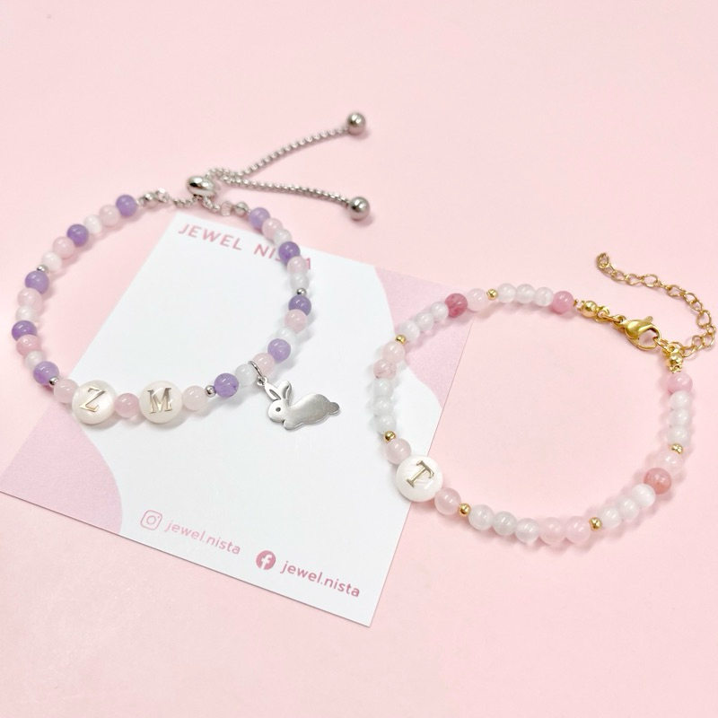 lucky stone bracelet กำไลหินมงคล เลือก แบบและจี้ได้ 🌟ทักแชทก่อนกดสั่ง / ให้เป็นของขวัญได้น้า