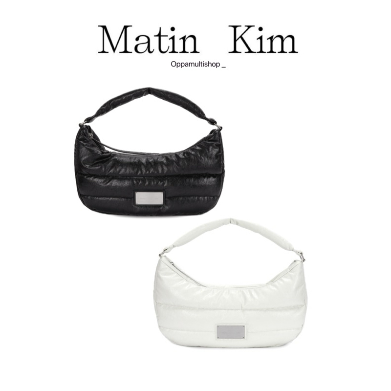 ✨🇰🇷 MATIN KIM FAUX LEATHER HALF MOON PADDING BAG IN  ✨🇰🇷