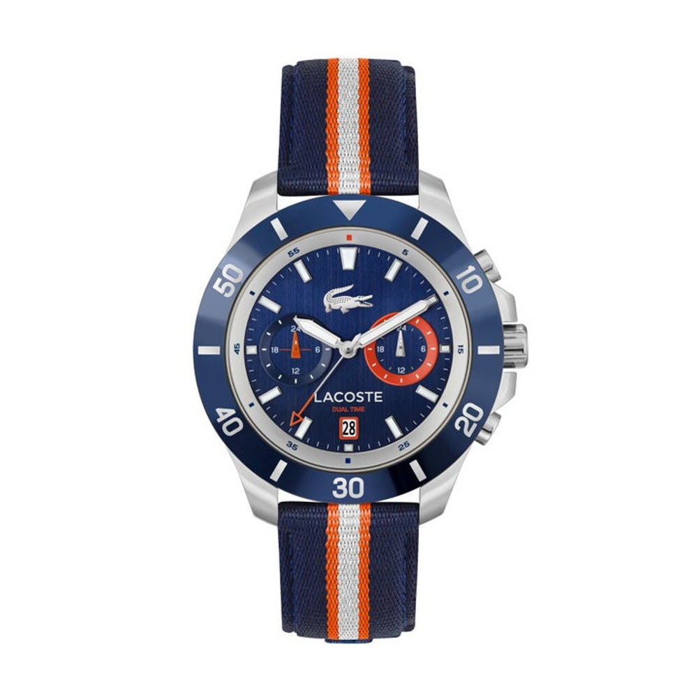 Lacoste LC2011339 Quartz Colored Strap 44 mm Men's นาฬิกา นาฬิกาข้อมือ นาฬิกาข้อมือผู้ชาย
