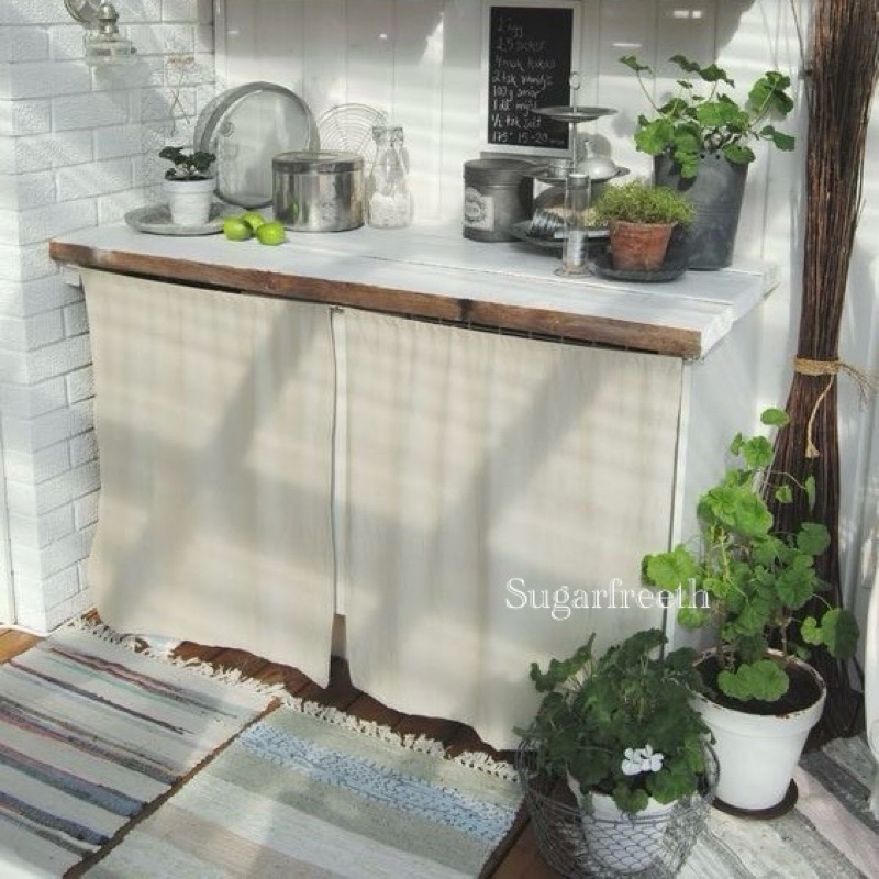 แนะนำ ผ้าม่าน ผ้าม่าน มินิมอล [สั่งตัดได้] ม่านห้องครัว ม่านปิดเคาน์เตอร์ ม่านปิดชั้นวางของ ราคาพิเศษ มีเก็บเงินปลายทาง