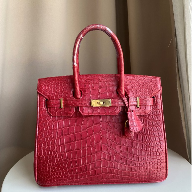 ⚡️พร้อมส่ง⚡️ RATCHA_ กระเป๋าหนังจระเข้แท้ กระเป๋าถือผู้หญิง รุ่น BK30