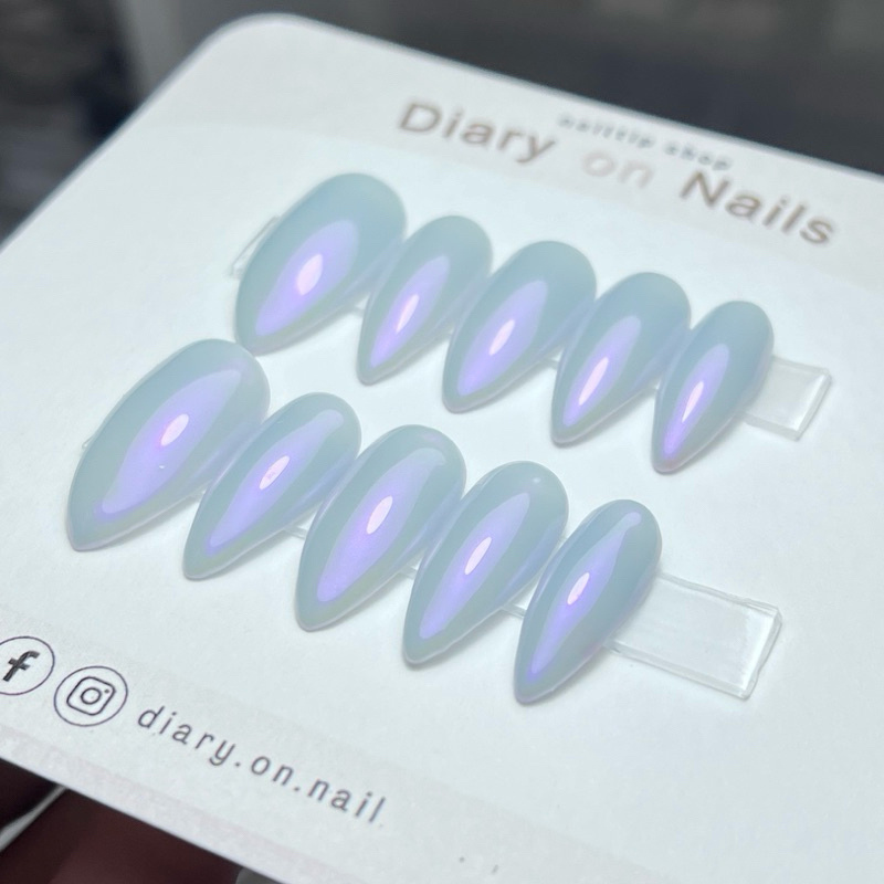 เล็บปลอมเจลแท้ #สีขัดผง #สีเมทัลลิค #สีเมอร์เมค Metallic / Mermaid