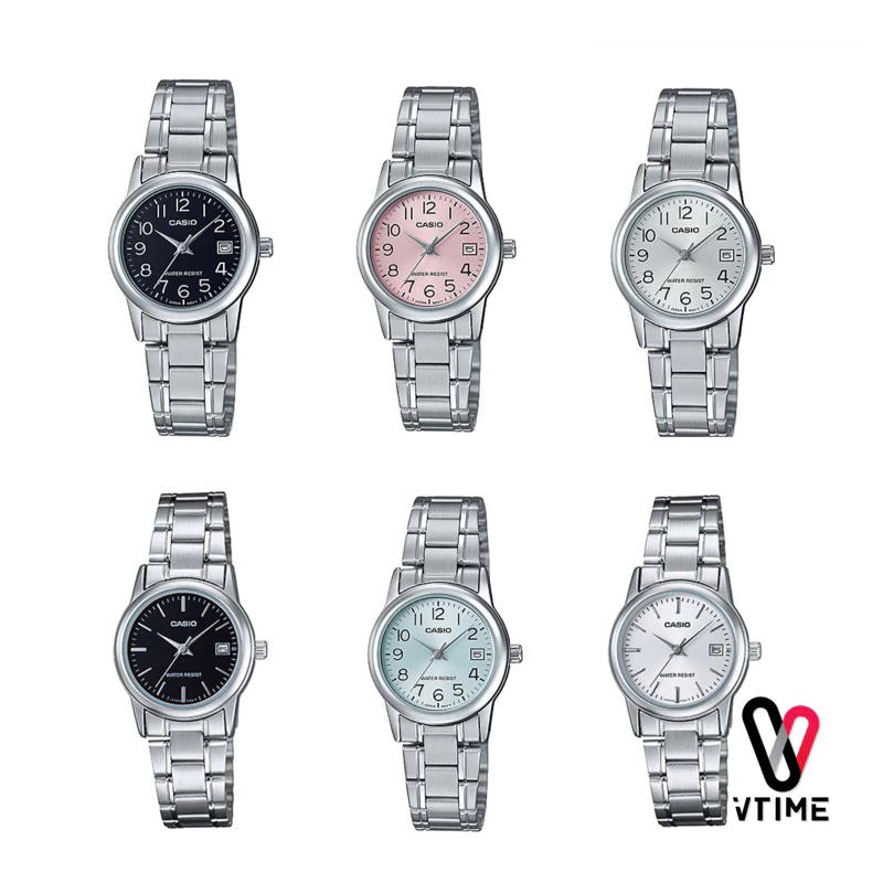 CASIO แท้รุ่น LTP-V002D / LTP-V002G นาฬิกาข้อมือผู้หญิง