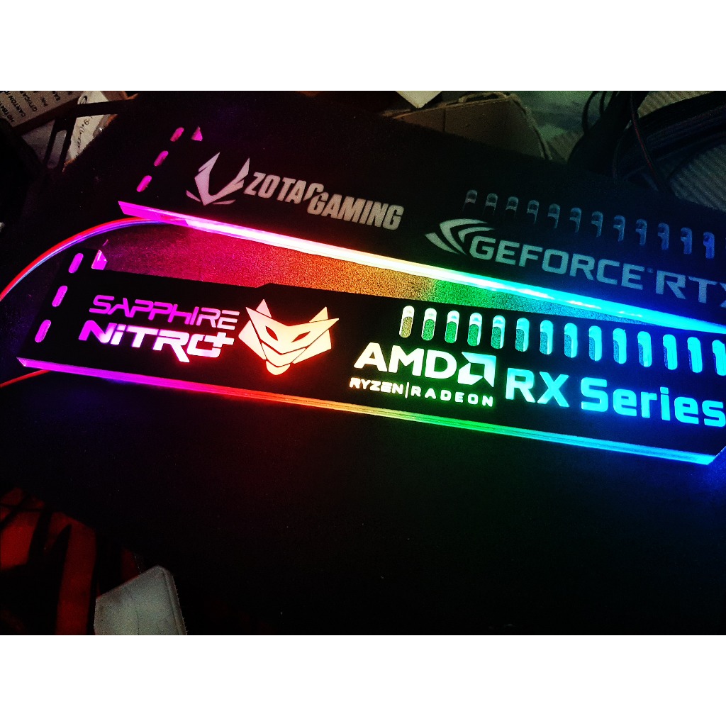 (NEW)ที่ค้ำการ์ดจอ อคริลิค ไฟ ARGB มีหลาย ลาย (มีไฟทุกแบบ)