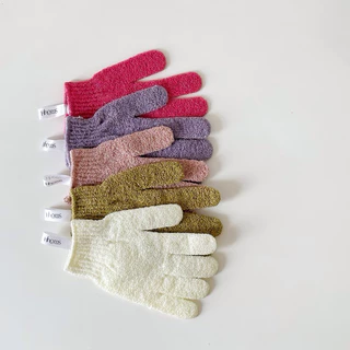 ถุงมือขัดผิวกาย หอมส Body gloves scrub 1 ชิ้น**