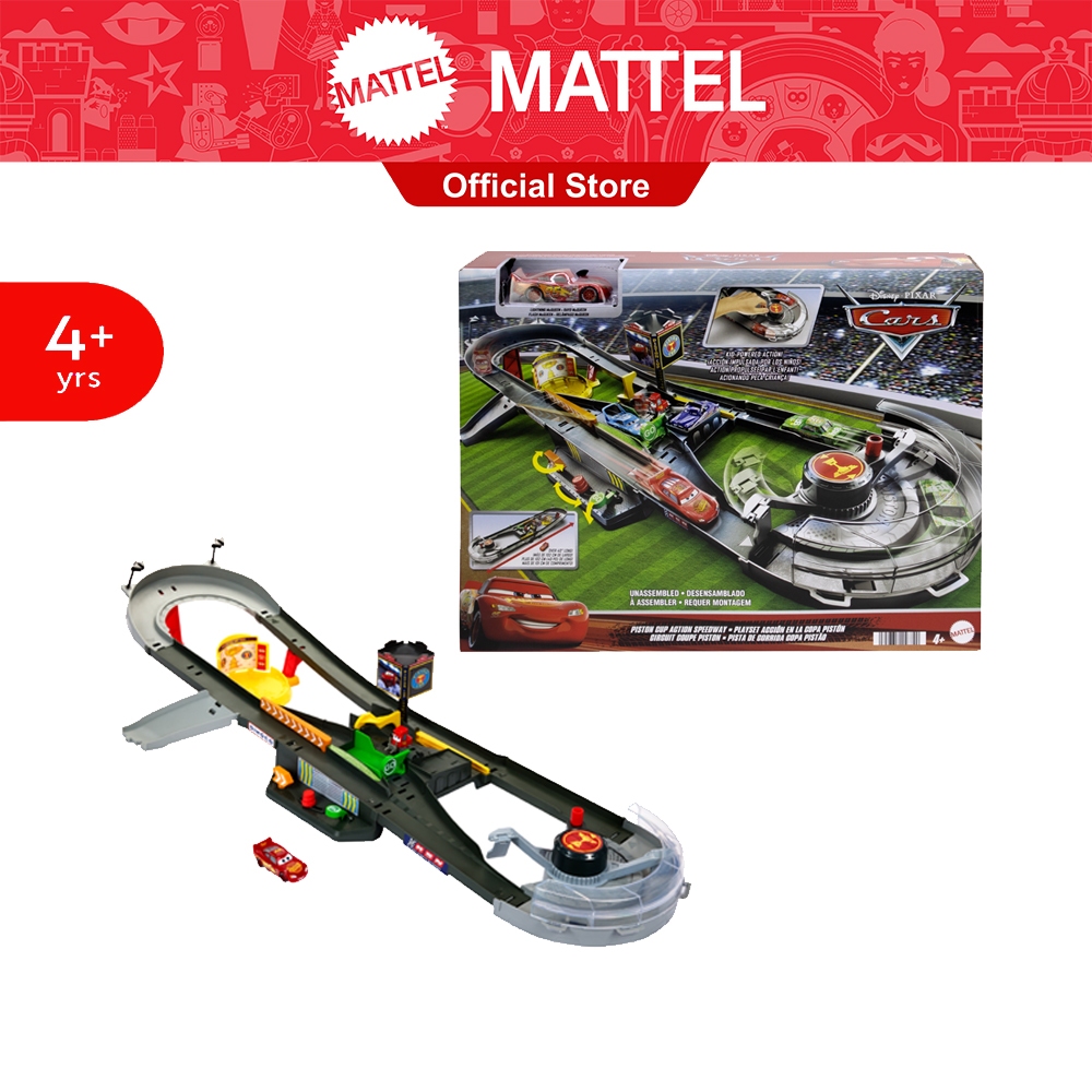 Cars Piston Cup Action Speedway Playset คาร์ส ชุดสนามแข่งพิสตันคัพ HPD81