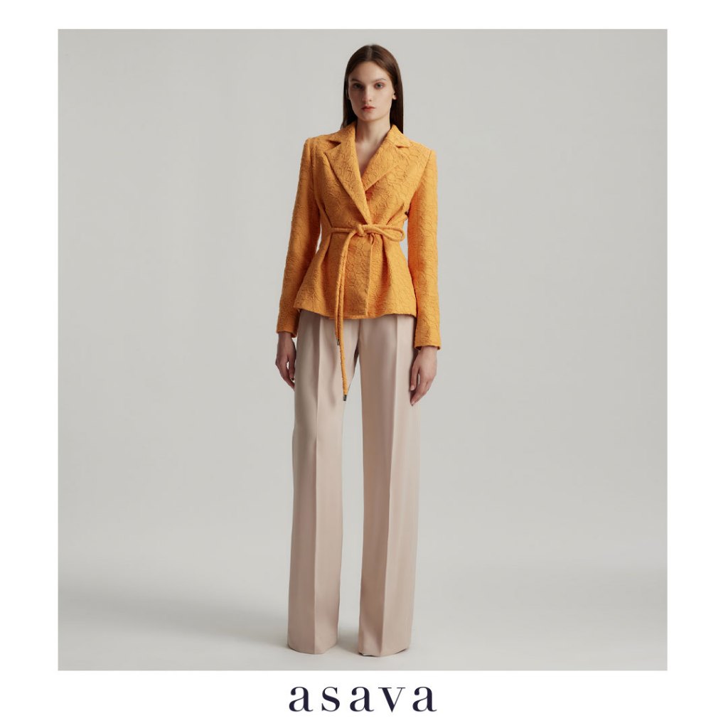 [asava aw24] Payton Single Pleat Pants กางเกงผู้หญิง ขายาว ทรงตรง เอวสูง จีบหน้า กระเป๋าข้าง ซิปหน้า